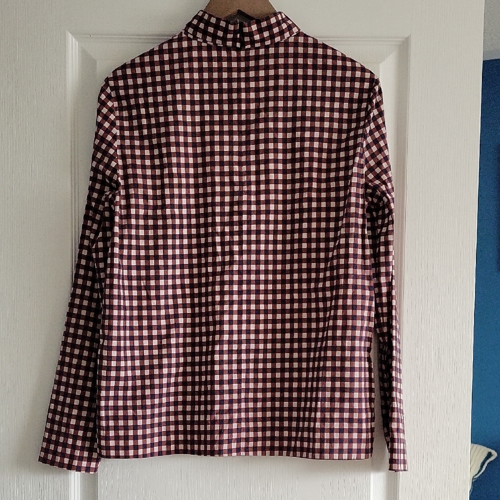 COS Checkered Top with Back Zip - Picture 3 of 6